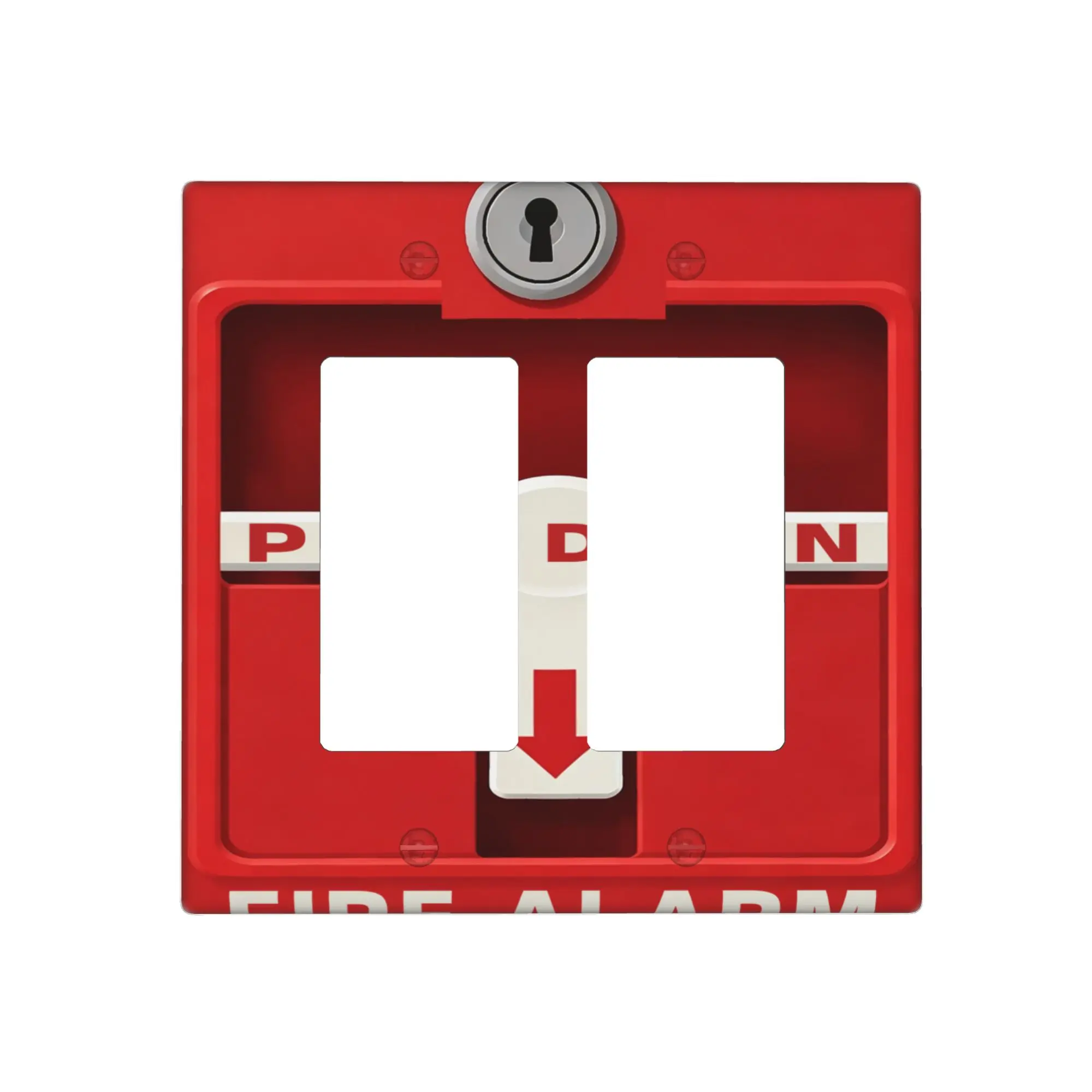 Fire Alarm Light Switch Cover Decorative Single Toggle Wall Plate Funny Emergency Design Light Switch Cover Plate Decorative Outlet Covers 1 Gang Rocker Wall Plate For Bedroom Kitchen Office And Home Decor