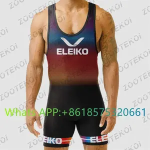 Men's Round Neck Sleeveless Menswear Bodysuit - Athletic Wrestling Jumpsuit, Body Shaper, Leisure Nightwear Costume for Sports & Outdoor Activities
