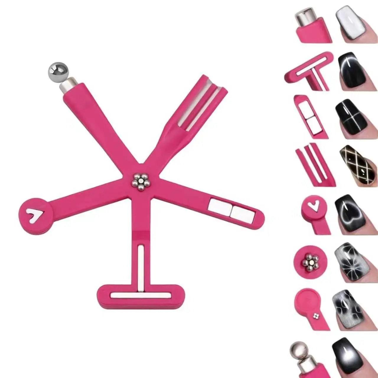 Nail Art Cat Eye Magnetic Set, Create Multiple Cat Eye Patterns, Perfect Nail Art Tool, Essential for Professional and DIY Nail Art