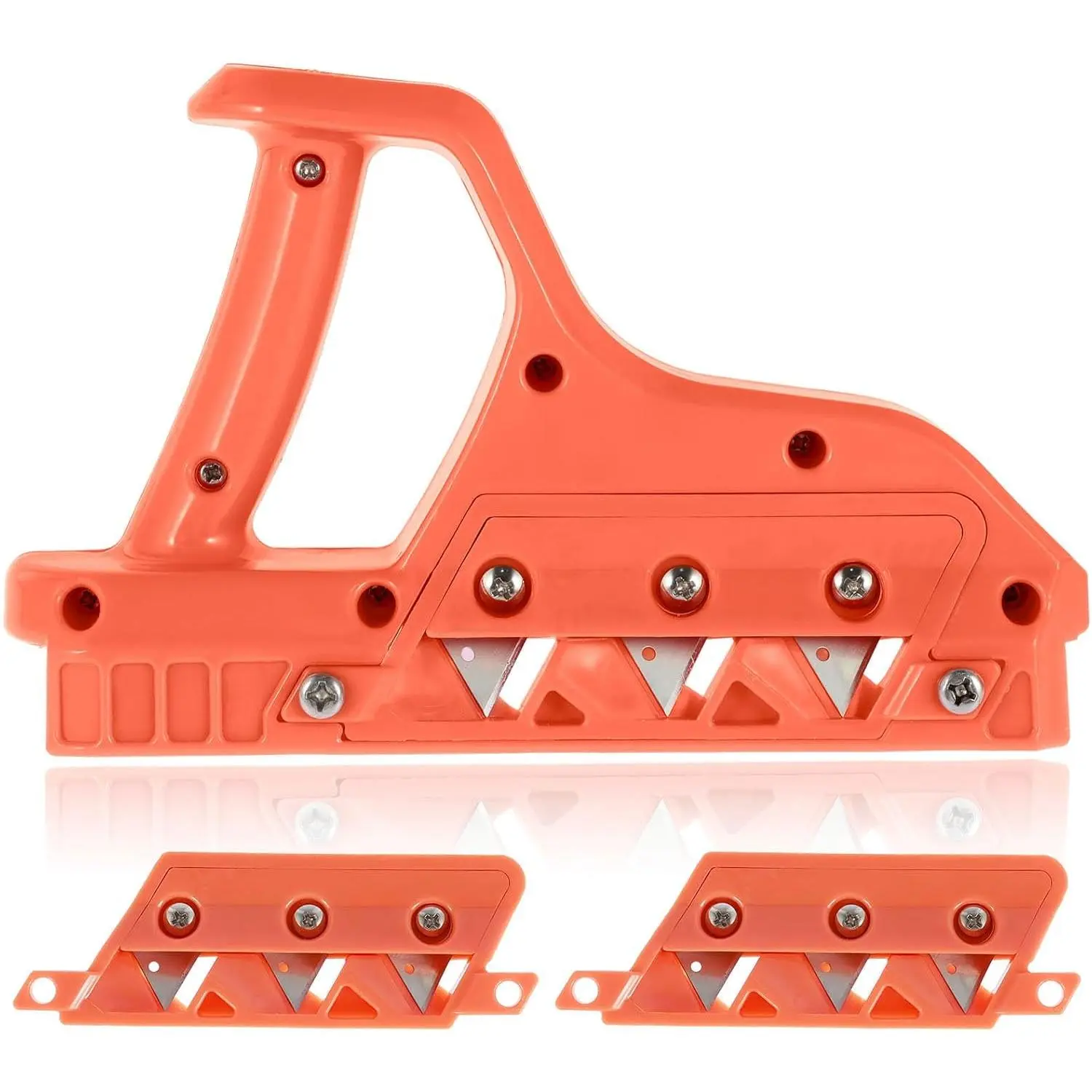 Plasterboard Fast, Precise 45° 60° Gypsum Board Chamferer with 10 Blades, Plasterboard Edger, Edge Hand Cutting Tool, Woodworking Hand Plane Tool for Chamfer (45°+60°)