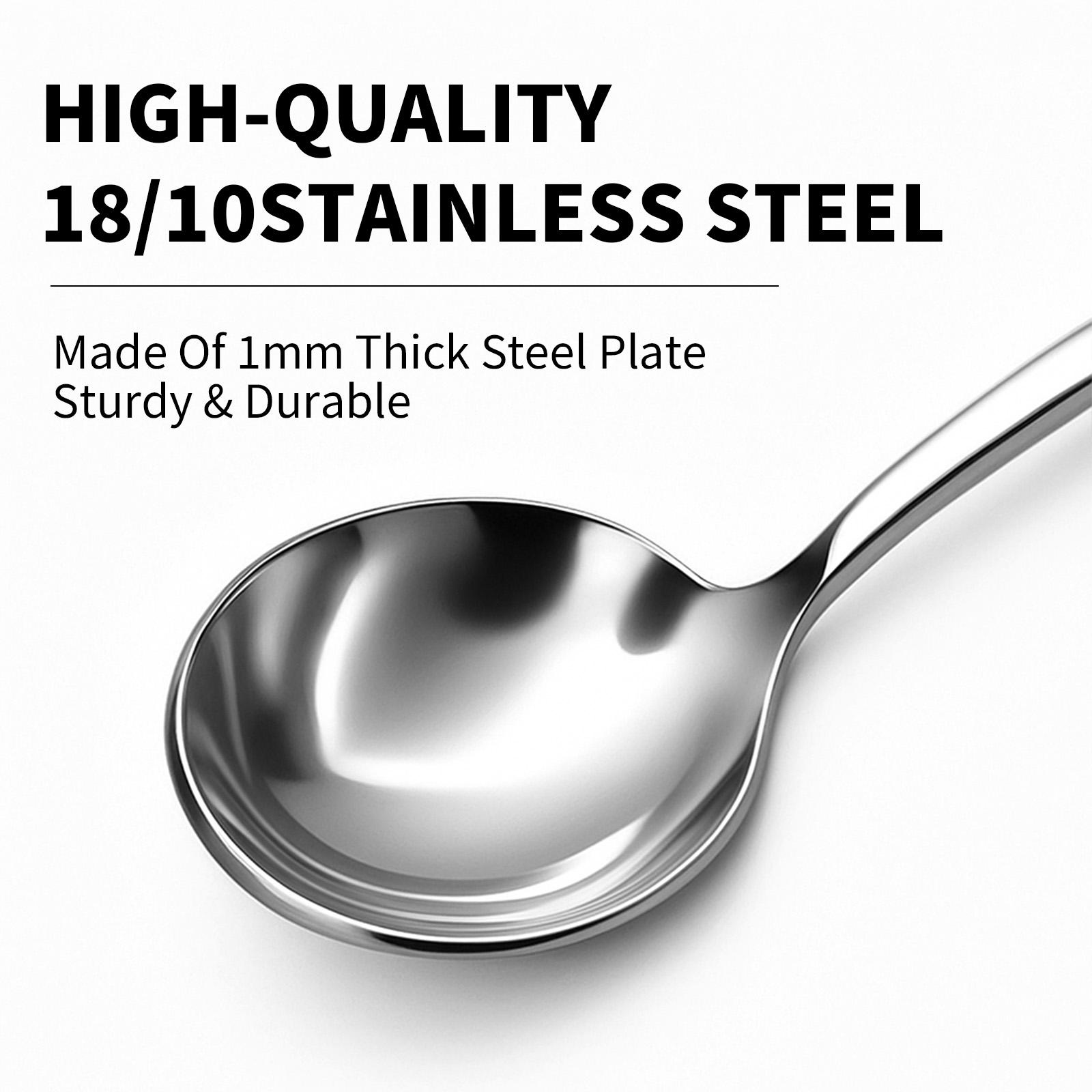 [AREL]4-Piece Stainless Steel Soup Spoon Set