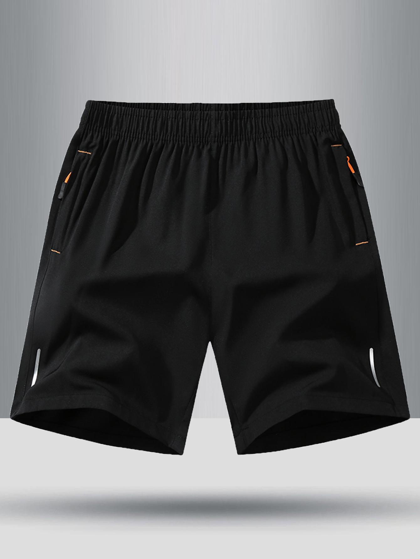 6 Pack Quick Dry Breathable Men's Shorts Casual Sport Style Anti Wrinkle Design Polyester Blend Solid Color Reflective Strips for Running Football Badminton Basketball Ping Pong Weightlifting Gym Workout Men's Shorts Set Shorts SpringStatements