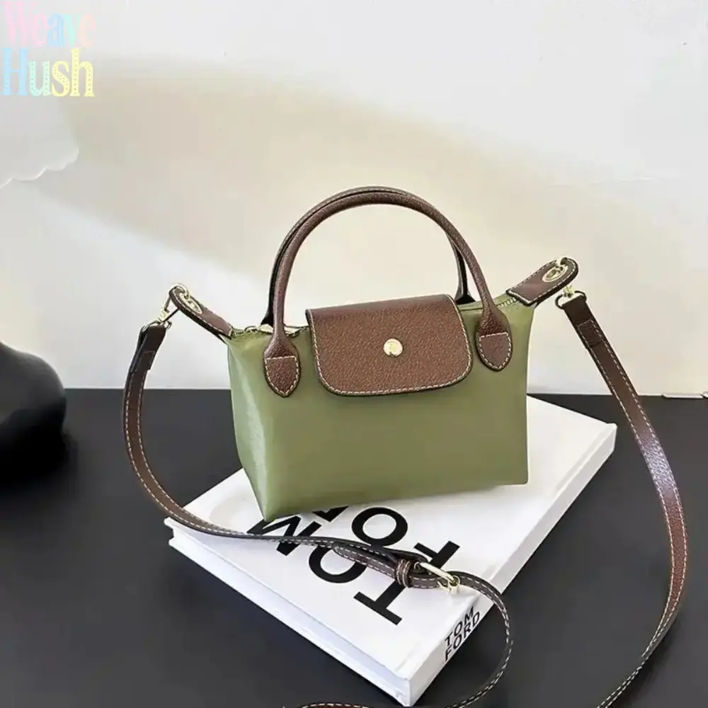 Waterproof Nylon Mini Dumpling Shaped Crossbody Shoulder Bag, Lightweight Compact Casual Handbag, Practical Daily Storage Purse For Everyday Commute And Outdoor Casual Outings