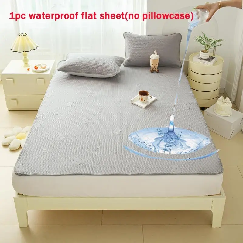 1 PC Waterproof Bed Sheet, Soft Skin-Friendly Foldable Mattress Protector, Waterproof Mattress Cover, Leak-Proof Urine Guard, Baby Diaper Pad, Women's Period Pad, Postpartum Care Pad, Elderly Care Pad
