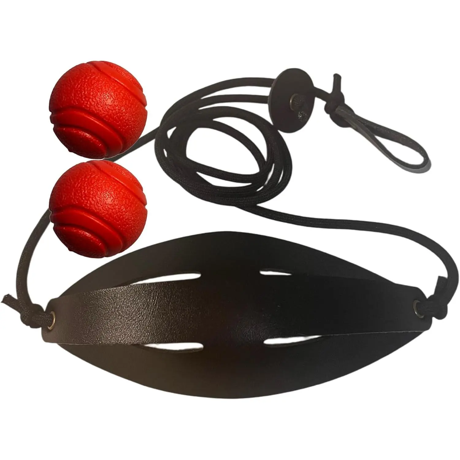 Shepherd Sling Outdoor Throwing Tool, Adjustable Handmade Paracord Rock Sling with Durable Leather Pouch, Outdoor Survival Primitive Skill Practice for Adults, Old-Fashioned Slingshot