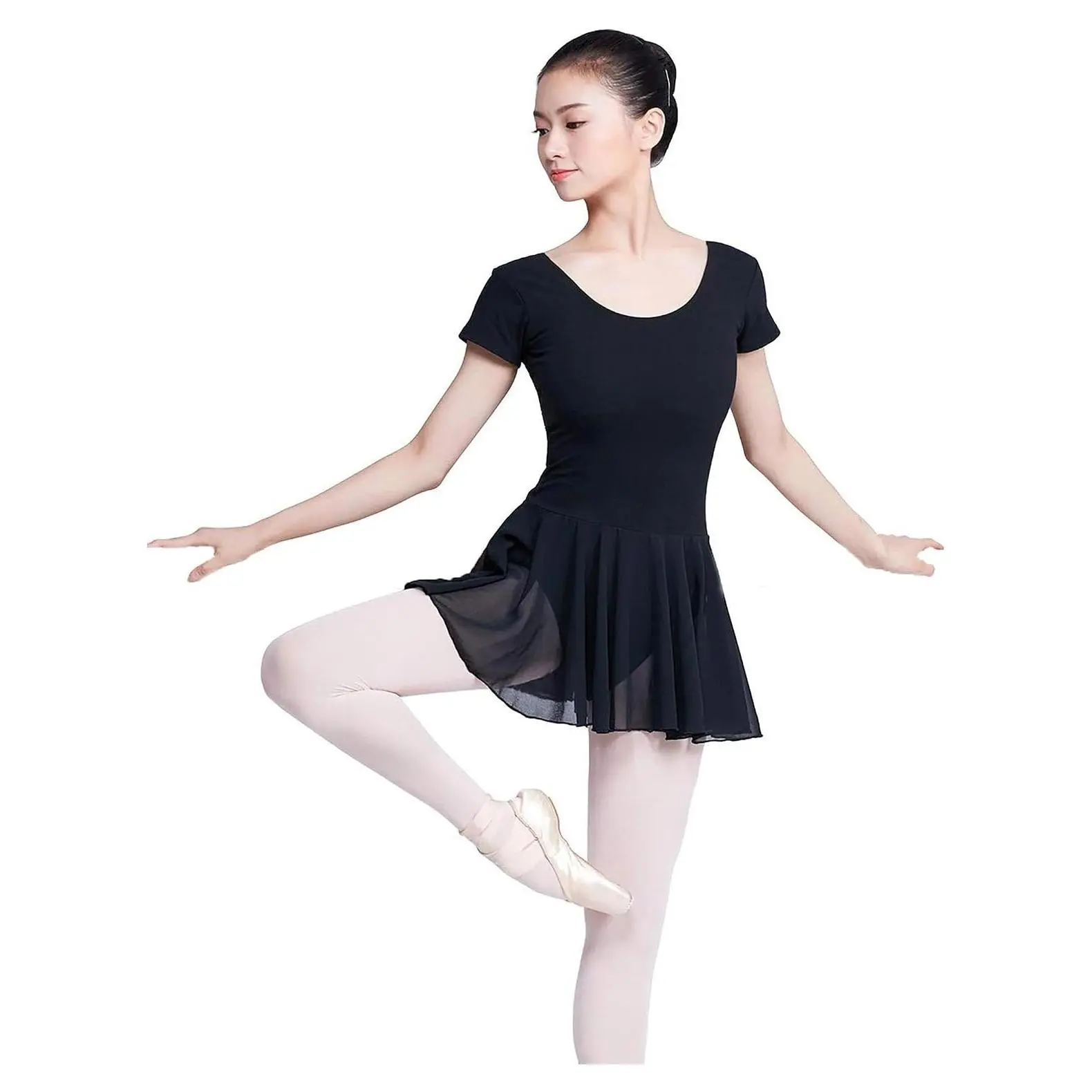 Skirted Leotards Dance Dress for Teen Girls Women Adults Ballet Aerobics, Size Up, 12-14 YearsGift