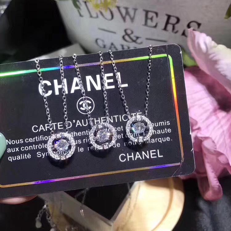 Jumping Heart Silver Plated Necklace for Women Trending - 2024 Summer Fashion Collarbone Chain Light Luxury Zircon Inlaid Jewelry Jumping Heart Silver Plated Necklace for Women Trending - 2024 Summer Fashion Collarbone Chain Light Luxury Zircon Inlaid Jewelry