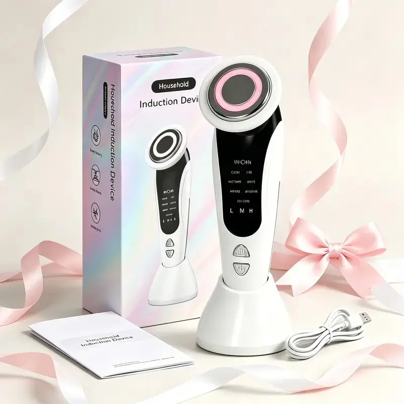 Rechargeable Facial Massager, Facial Beauty Machine, Professional Skin Care Tool, Facial Care Tools, Skin Smoothing Tool & Home Spa Beauty Device, Reusable Facial Skincare Instrument, Facial Cleaning Tool