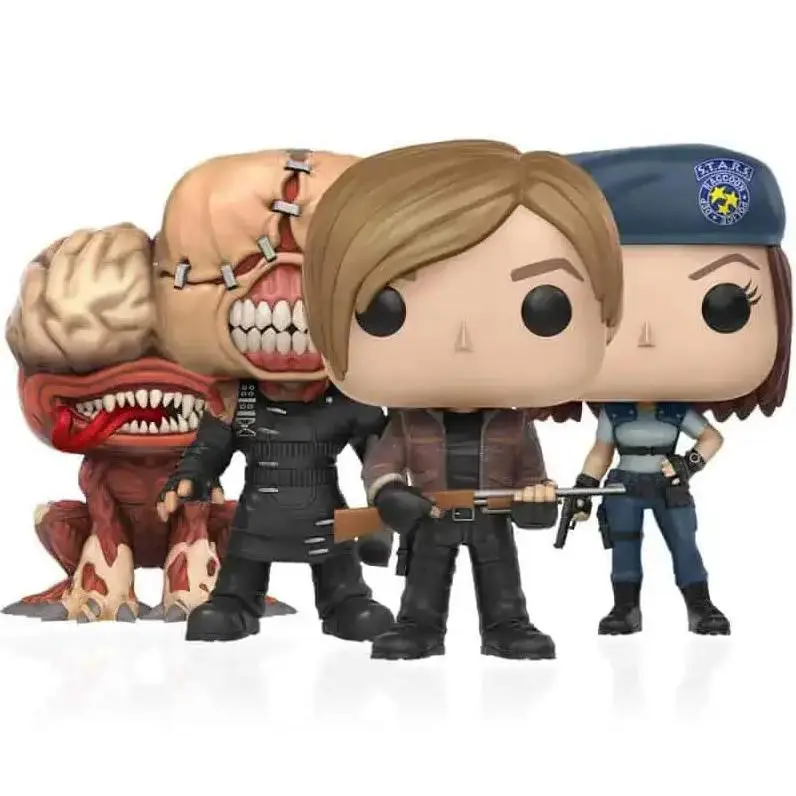 Resident Evil - The Nemesis # 157 Jill Valentine # 155 Leon S. Kennedy # 156 Licker # 158 Vinyl Figure Collection Model Toys