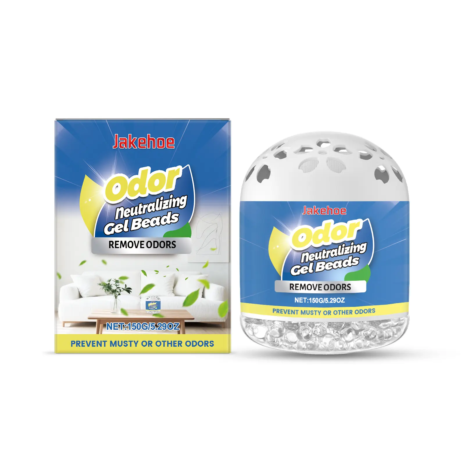 Jakehoe Household Air Freshener Box Absorbs Odors, Suitable for Car and Indoor Use, Purifies Air and Leaves a Long-Lasting Fragrance