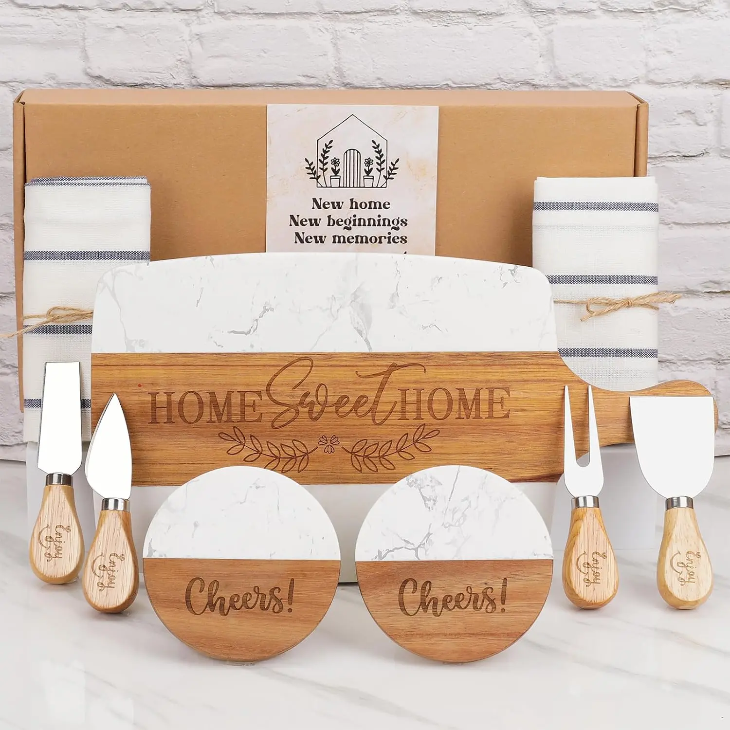 House Warming Gifts  , Housewarming  Baskets for  House,  , Couples, Women,Gifts for  Homeowners Brown