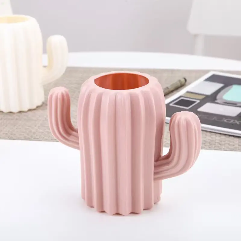High Aesthetic Pen Holder, Creative Student Office Multi-Functional Fashion Cactus Cute Pen Holder, Storage Jar and Box