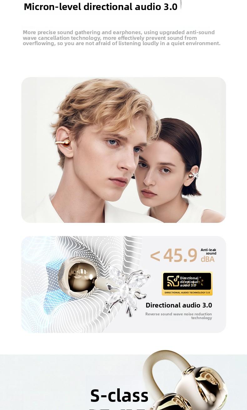 2026 Hot-Selling Retro Camera Style Bluetooth Earphones, True Wireless Clip-On, High-Quality Sound, Noise Reduction for Calls, Compact and Portable