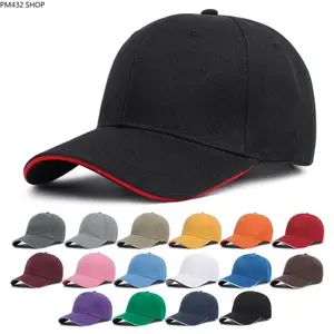 Custom Embroidery Baseball Cap for Men and Women – Sandwich Cotton Sun Protection Dad Hat, Adjustable Curved Brim Blank Cap for Logo Printing & Outdoor Casual Wear