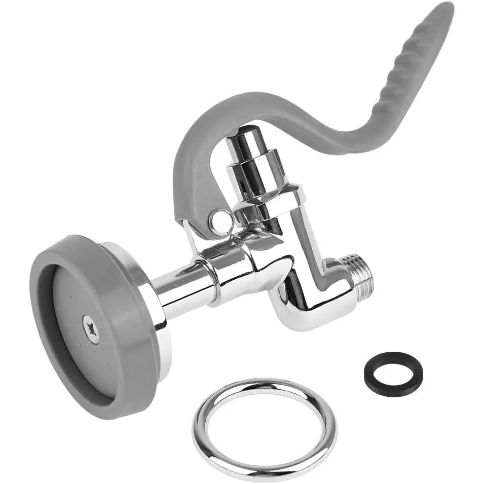 Pre Rinse Sprayer Valve Fits for T&S Brass  Valve Replace B-0107, High- Commercial Pre Rinse   Dish Sprayer  Kit for Restaurant Industrial Faucets
