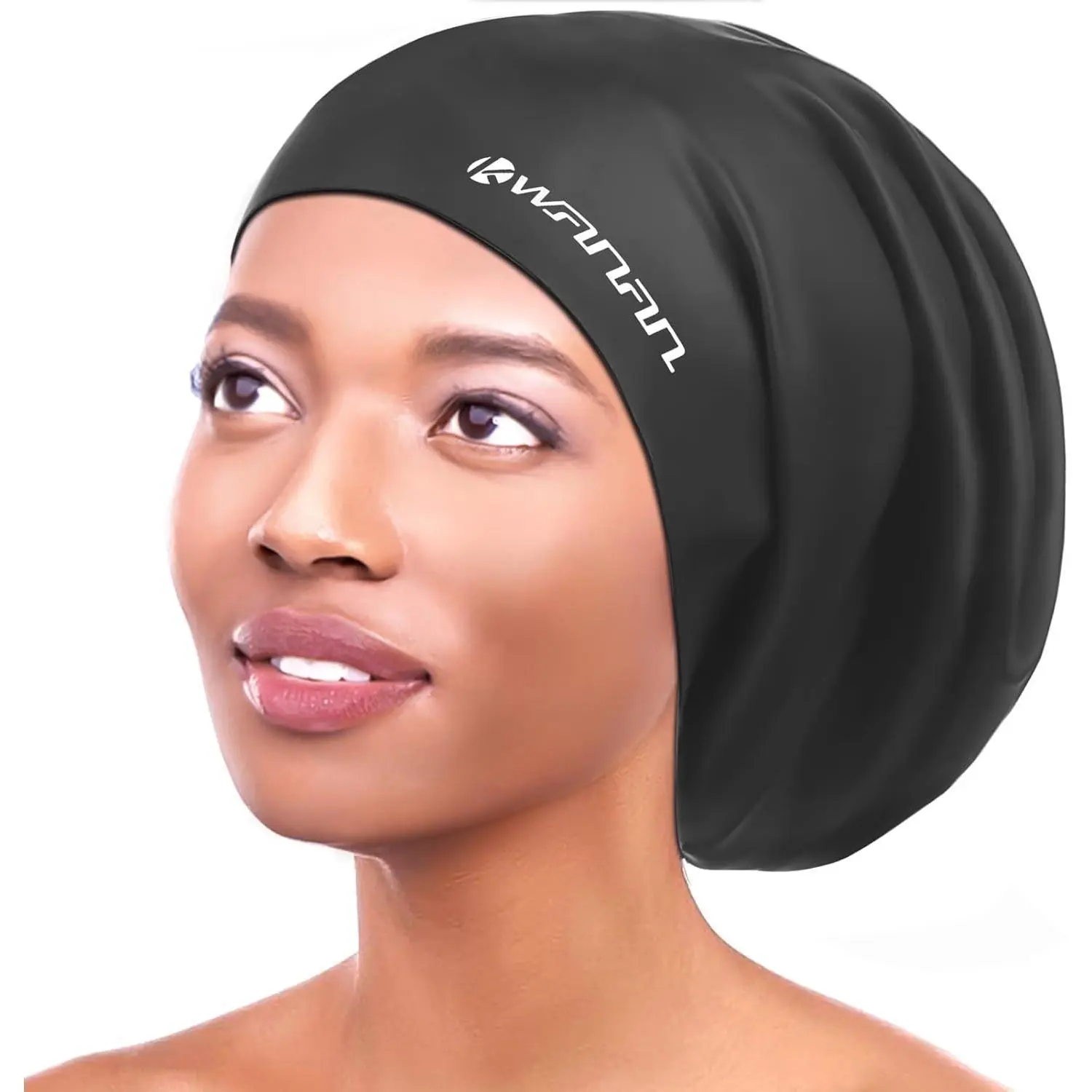 High-Elasticity Silicone Swim Cap for Adults, Extra Large Size for Long Hair, Dreadlocks, and Braids, Waterproof with Anti-Slip Design, High-Elasticity Silicone Swimming Caps, Silicone Swimming Caps