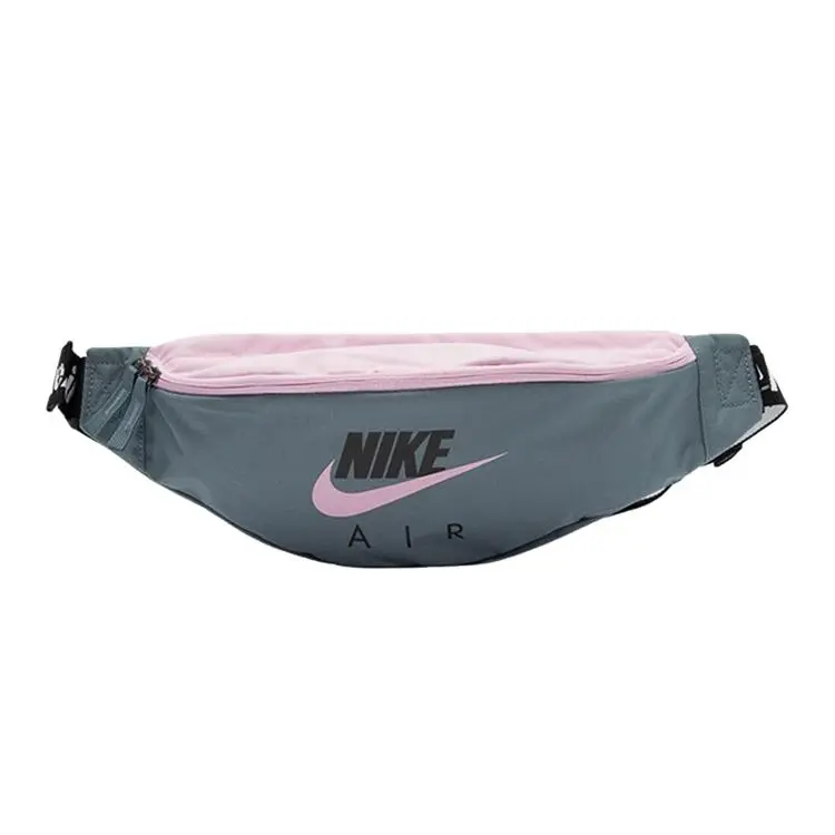 Nike Polyester Crossbody Waist Bag for Men and Women, Casual Style in Light Gray