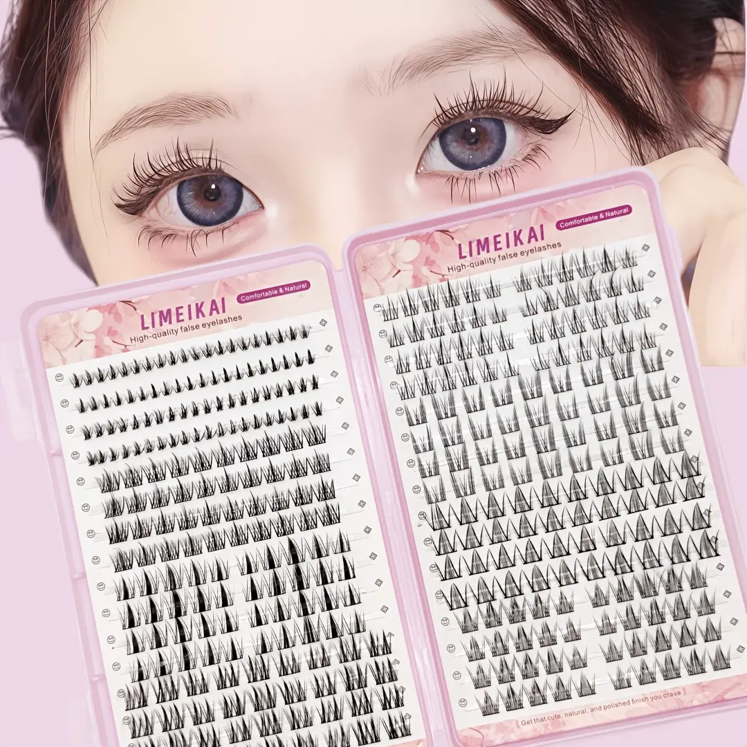 Mixed False Eyelashes, Upper and Lower Lashes, Various Styles, DIY Eyelash Grafting, Natural Makeup Effect, Gentle Application