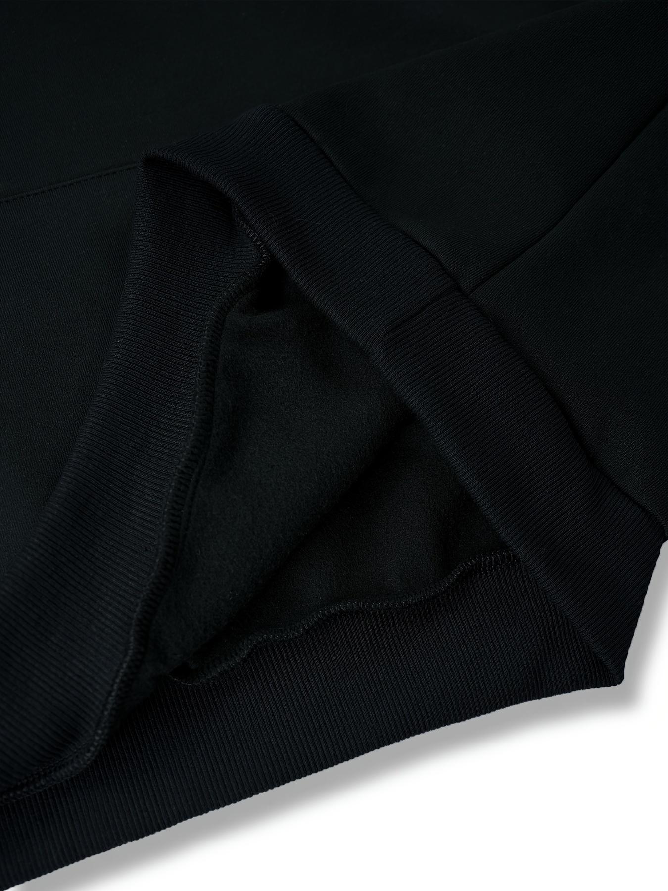 Men's New York Printed Hoodie Sportswear Set - Polyester Sportswear Set with Pocket, Long Sleeve, Loose Style, Knitted Fabric, Autumn/Winter, Slightly Elastic