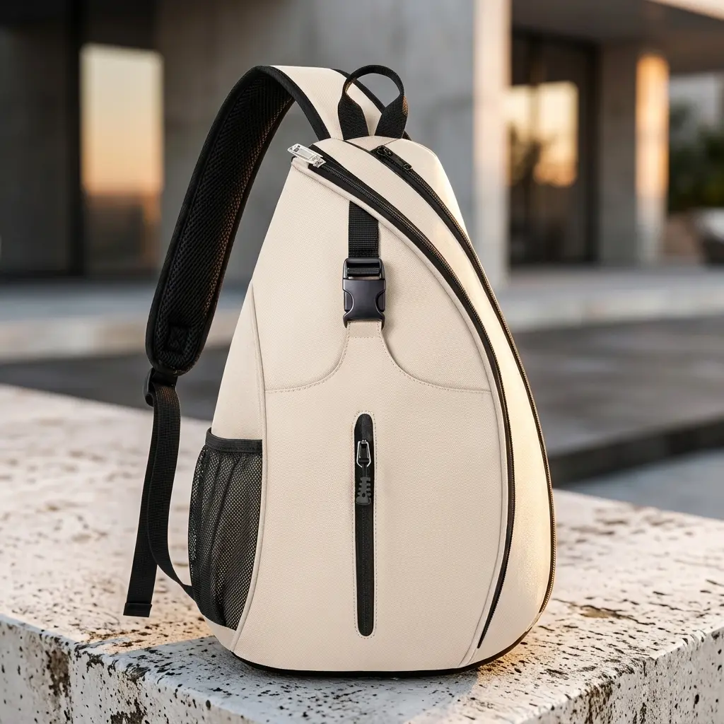 Waterproof Nylon Badminton Bag, Unisex Ultra-light Crossbody Shoulder Bag with Wet-Dry Separation for Gym Training and Travel, Breathable, Daily Commute, Expandable, Load-Reducing, Outdoor Sports, Crossbody Backpack, Wet-Dry Split, Multi-Compartment Badmi