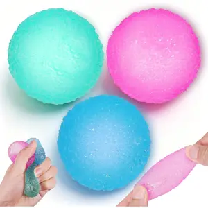 3pcs Squishy Stress Balls Silky Soft Memory Gel Squeeze Balls for Anxiety Relief Sensory Fidget Ball for Kids/Adults Hand Exercises 1.85inchfidget toys