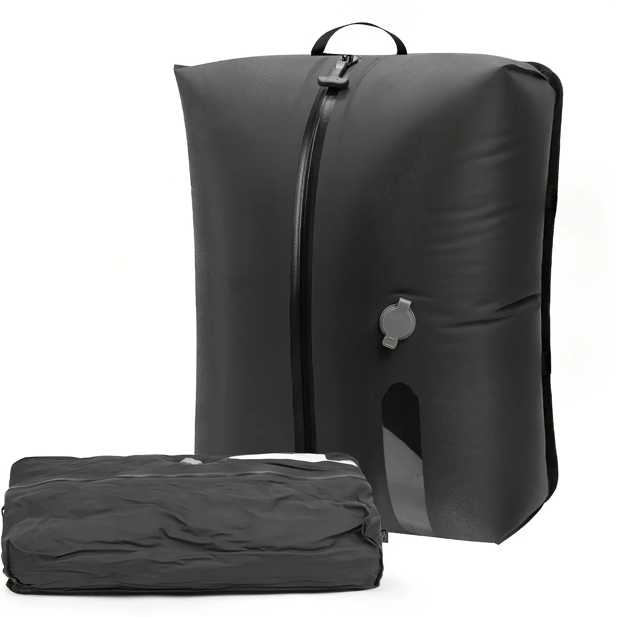 Reusable Large Capacity Compression Bag, Lightweight Foldable, Fashion Zipper, Ideal for Outdoor Storage and Travel, Saves 50% Space, Universal Size
