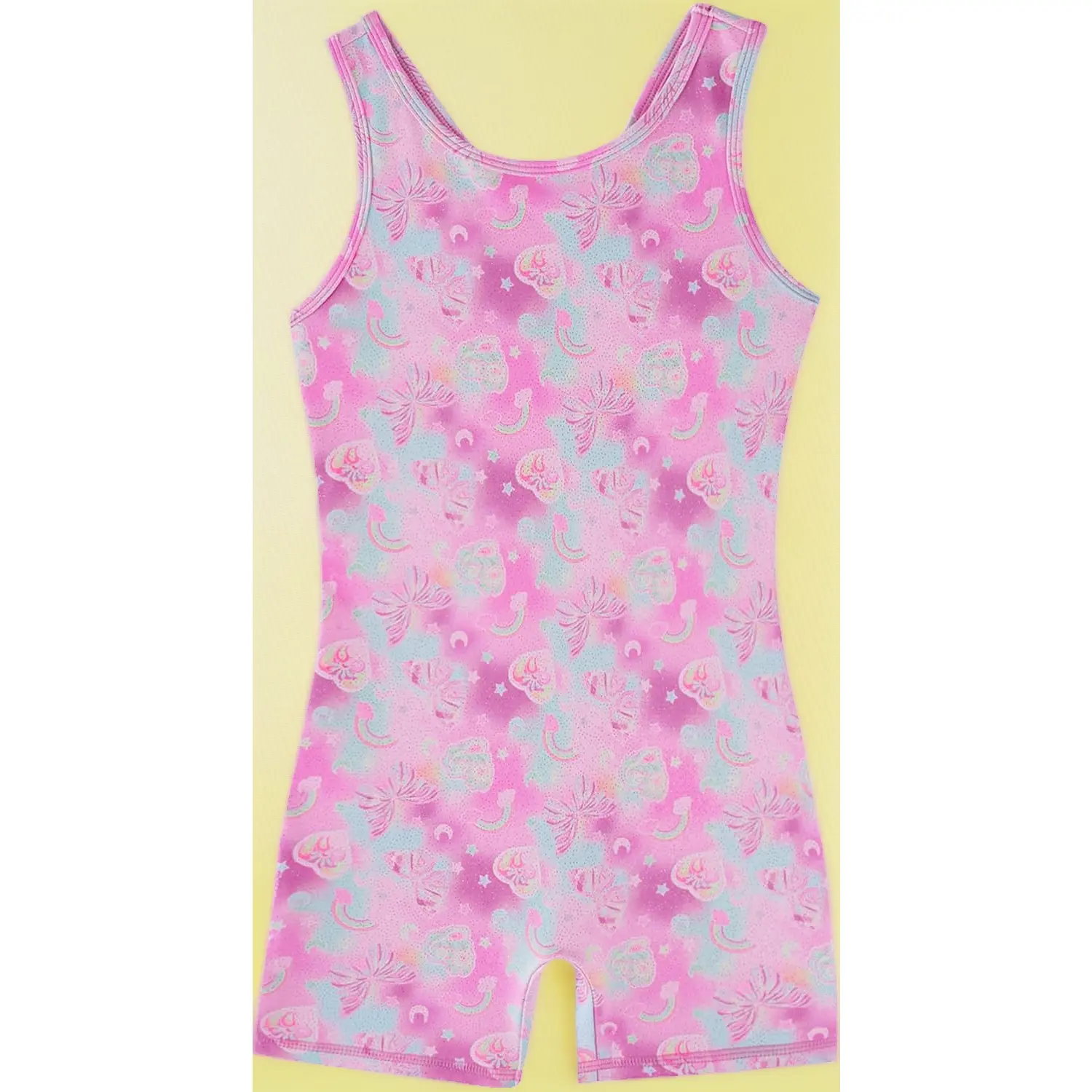 Girls' Fitted 1-Piece Gymnastics Leotard - Sleeveless, Round Neck, Full Coverage Female Activewear for Dance, Tumbling (Sizes 2-4T, 10-11 Years)