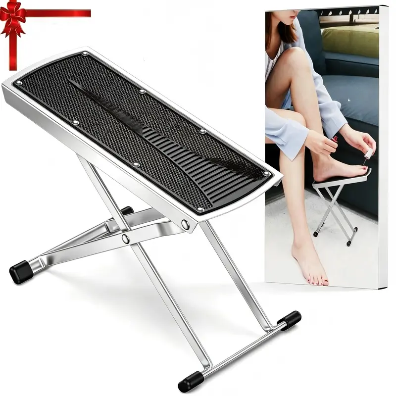 Pedicure Foot Rest, Adjustable Foot Stand with Non-Slip, Toe Separator - Easy at Home, No More Bending or Stretching, Beauty Pedicure Kit