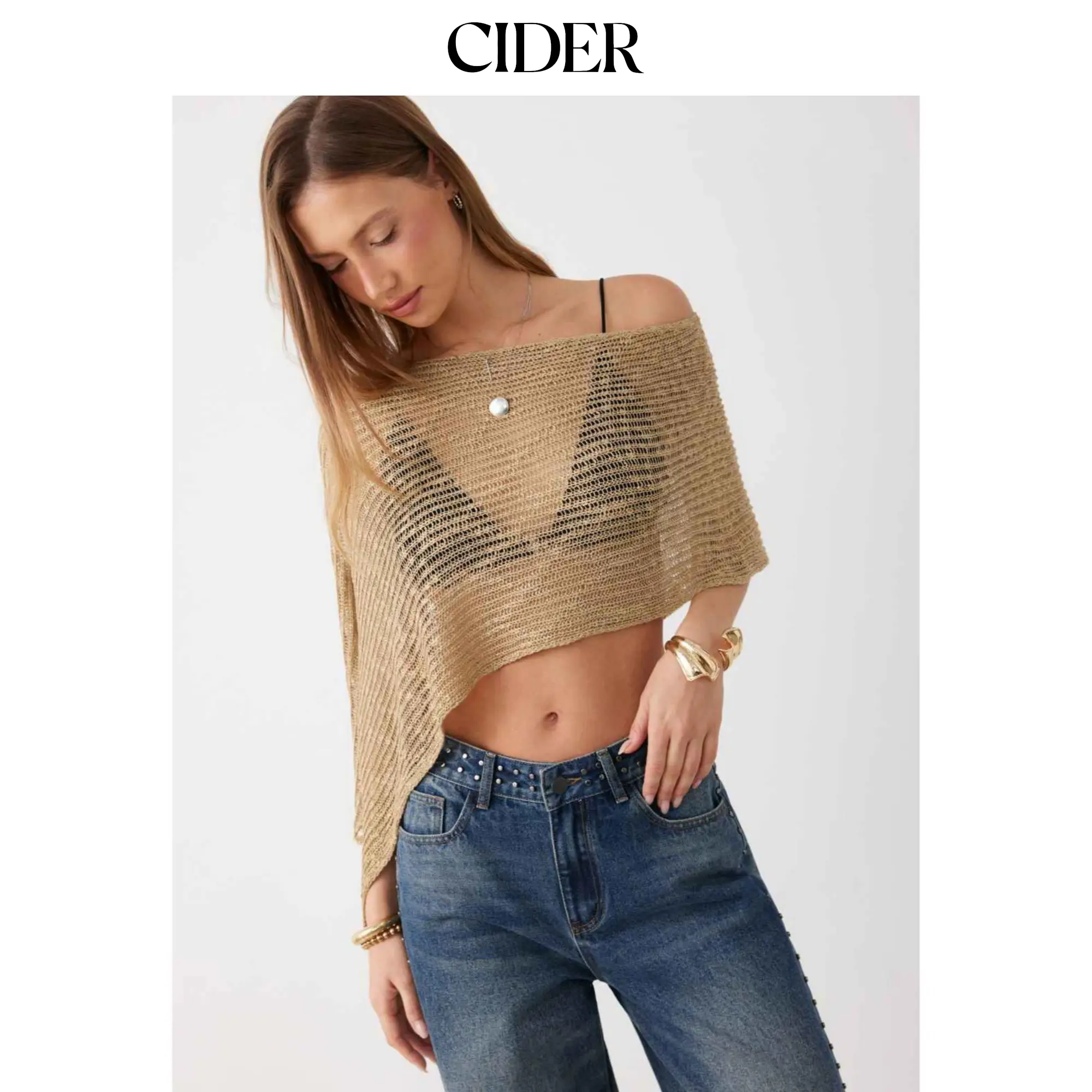 Cider Multi-way Asymmetric Knit Poncho SummerWins SummerFinds