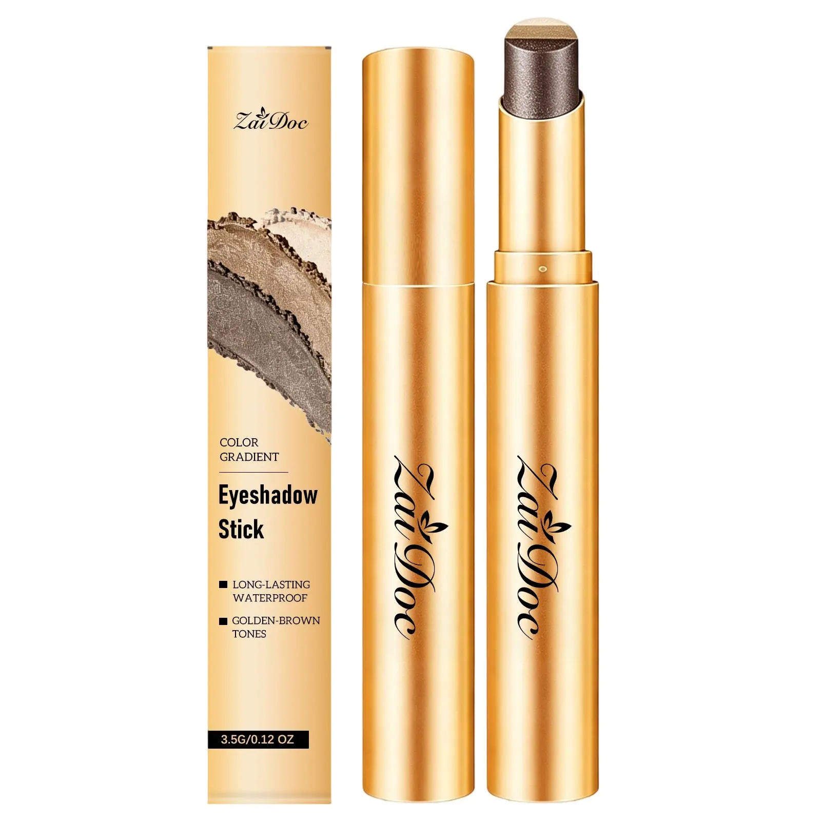 3 in 1 Eyeshadow Stick, Shimmer Neutral Nude Earth Tones, Cream Eyeshadow Stick, Long Lasting & Waterproof Creamy Eye Shadow for Women's Daily Look