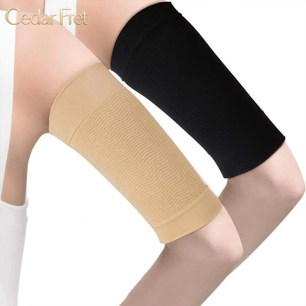 2-Piece Slimming Arm Sleeves, Forearm Elastic Compression Arm Shaper, Sports Arm Shaping Sleeves for Women and Girls, Loose Upper Arm Sleeves for Women, Sun Protection Cover, Workout Arm Sleeves