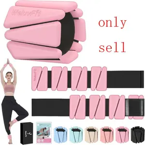 Adjustable Wearable Pilates Wrist & Ankle Weights Set, Silicone Bangle for Home Gym, Travel, Yoga, Barre, Strength Training, Home Workout Equipment, Portable Workout Equipment