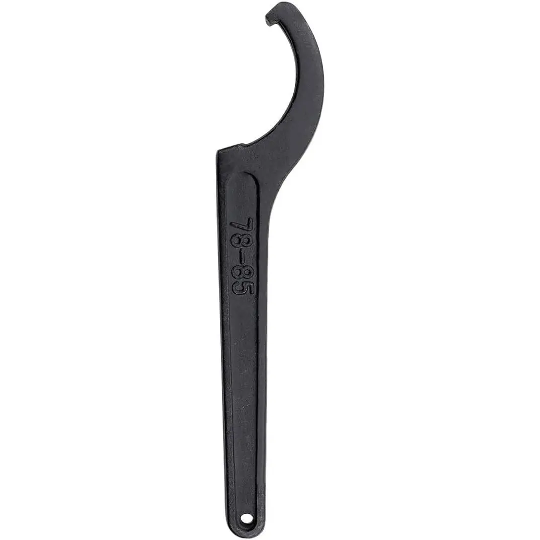 78-85mm C Hook Spanner Wrench |  Black, Shock Absorber Tool for , Coilover Adjustment, Carbon Steel