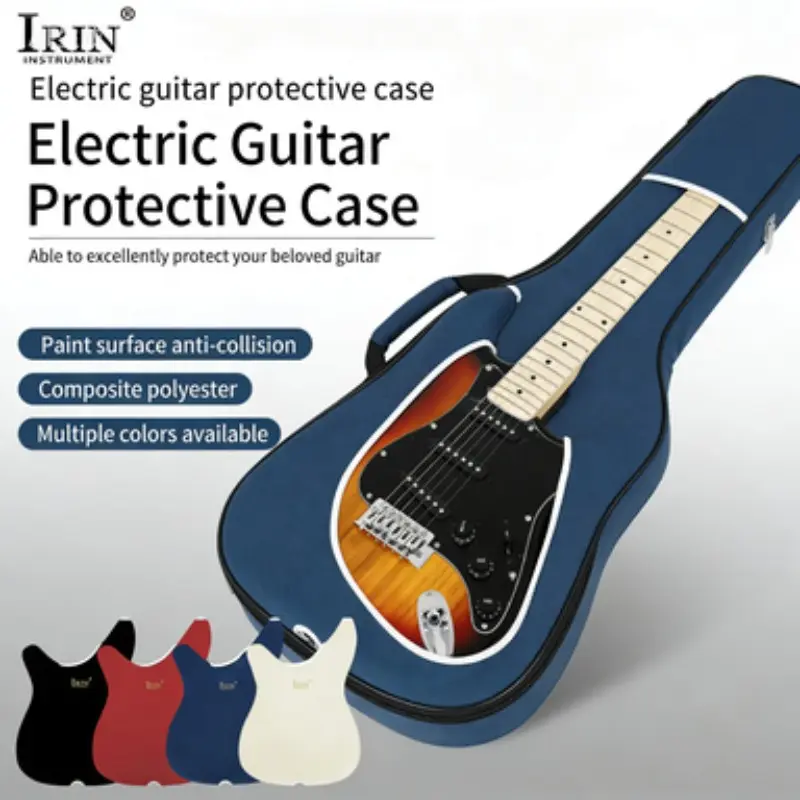 Irin Gt-112 Electric Guitar F-St Case, Composite Polyester Finish, Anti-Drop Protection, Durable Guitar Cover, Perfect for Travel & Storage