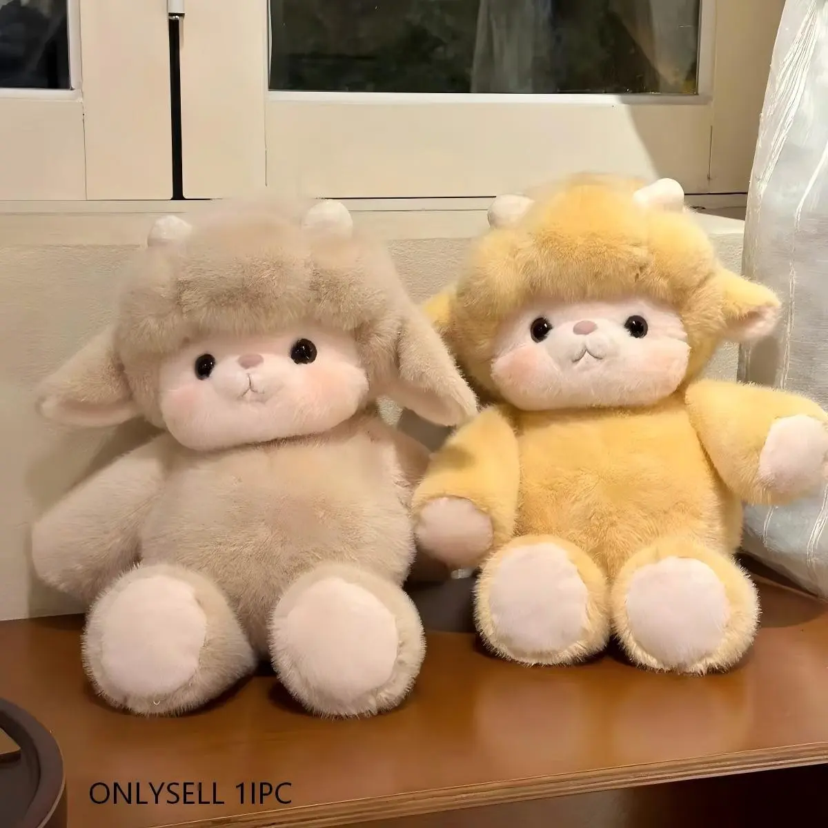 17-Inch Running Lamb Doll, Zodiac Sheep Soft Stuffed Plush Toy, Soft and Cute, Perfect Birthday Gift for Adults and Kids, Ideal Present for All Ages