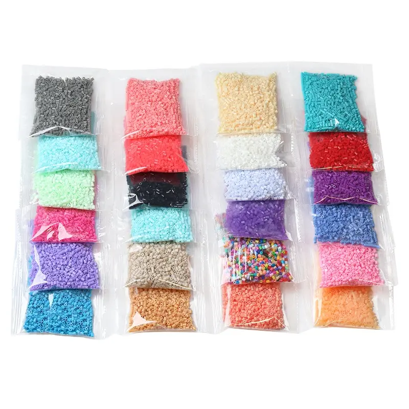 221 Colors Beginner Perler Bead Set 10g Refill Pack, 2.6mm Full Color Series Fusion Beans for Newcomers, Fun and Educational