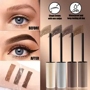 Natural 3D Eyebrow Pomade, Brow Styling, Waterproof Sweat-Resistant Long-Lasting, Easy Application, Ideal for Beginners, Brow Makeup Essential