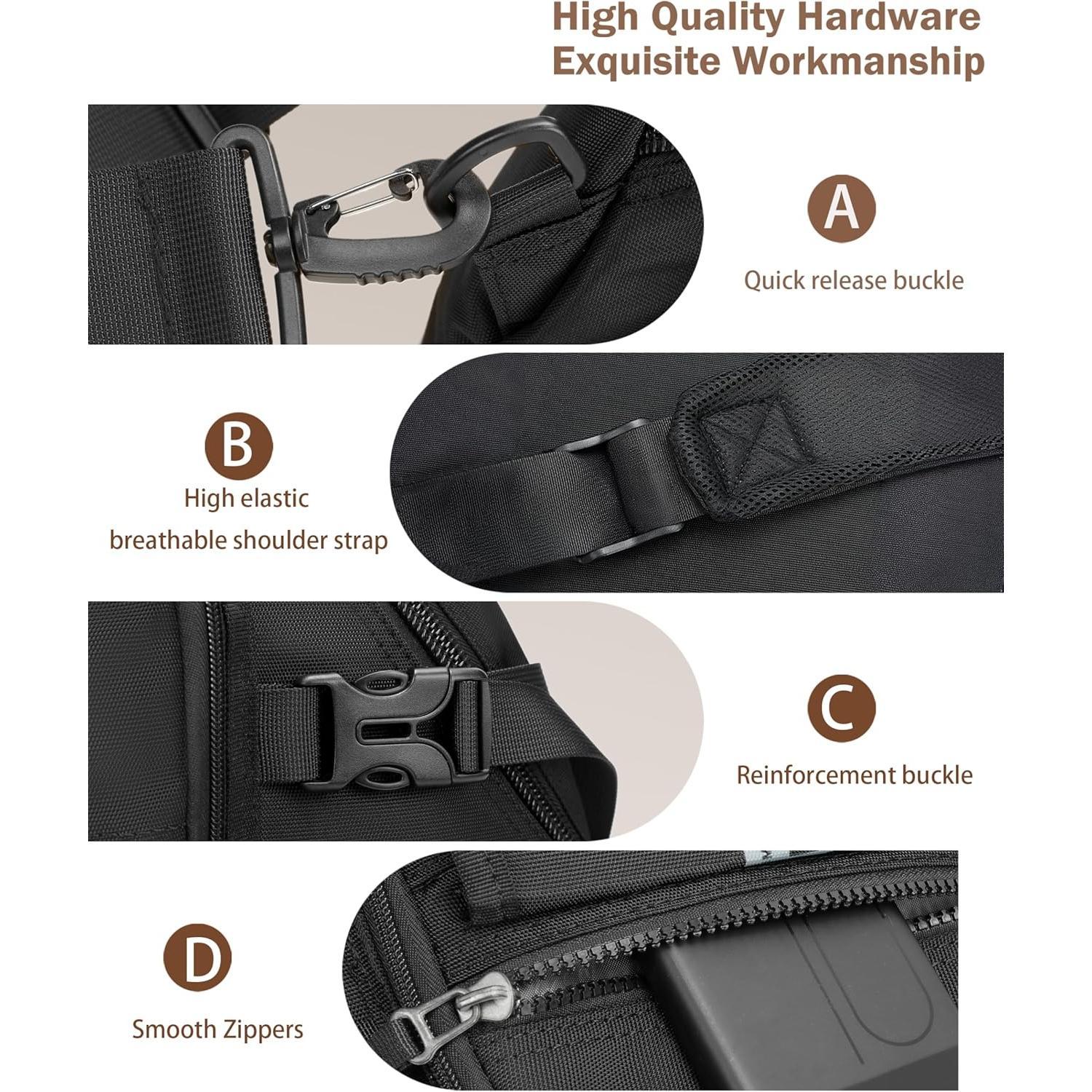 Large Sling Backpack, Sling Chest Bag  Crossbody Daypacks Fits 14.1-Inch Laptop for Travel Outdoor Men Women