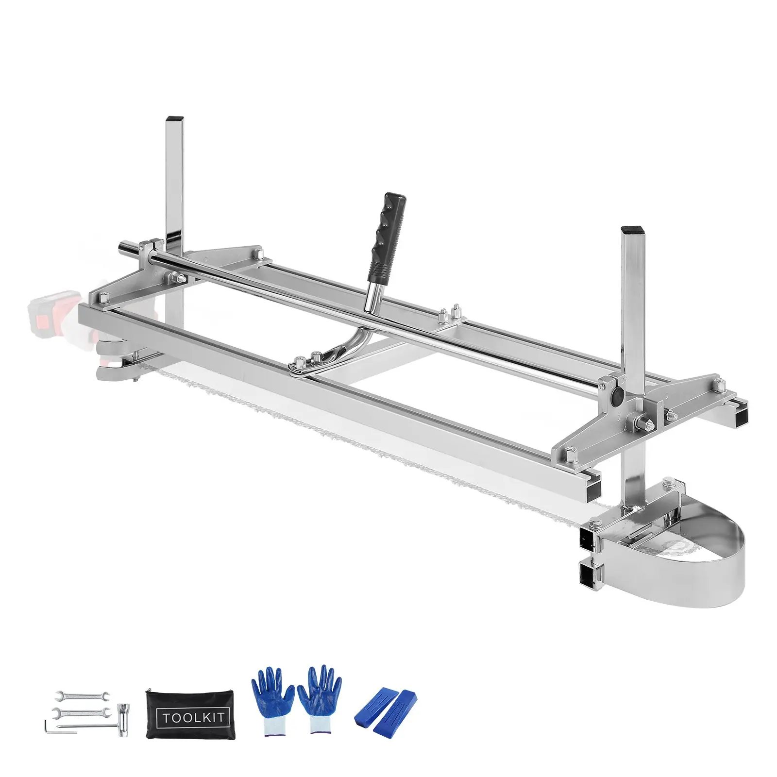 【Summerfinds】VEVOR Chainsaw Mill, Portable Sawmill 14"-36" Guide Bar, Galvanized Steel Chainsaw Planking Mill with 0.2"-11.81" Cutting Thickness, Wood Lumber Cross Cutting Saw Mill for Builders and Woodworkers