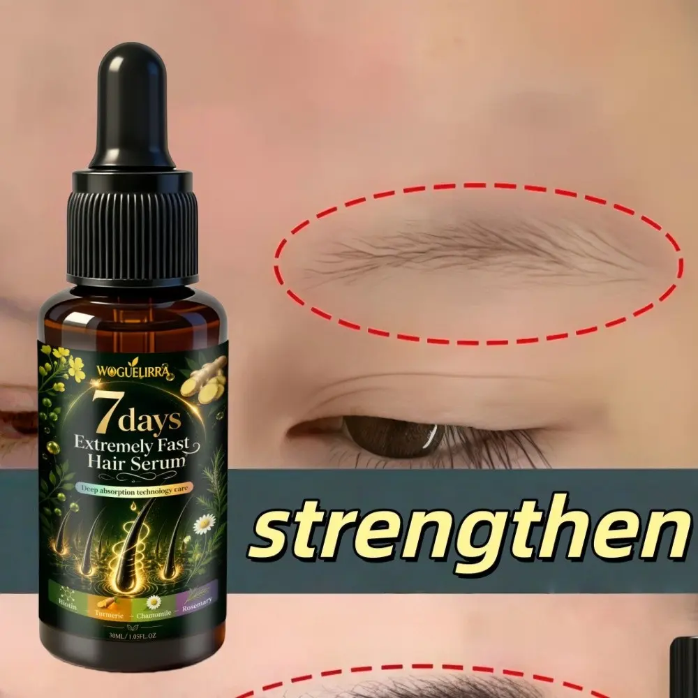 7-Day Intensive Eyebrow Growth Serum, Natural Plant Formula, Enhances Full Healthy Brows, Suitable for Lashes, Forehead, Hairline