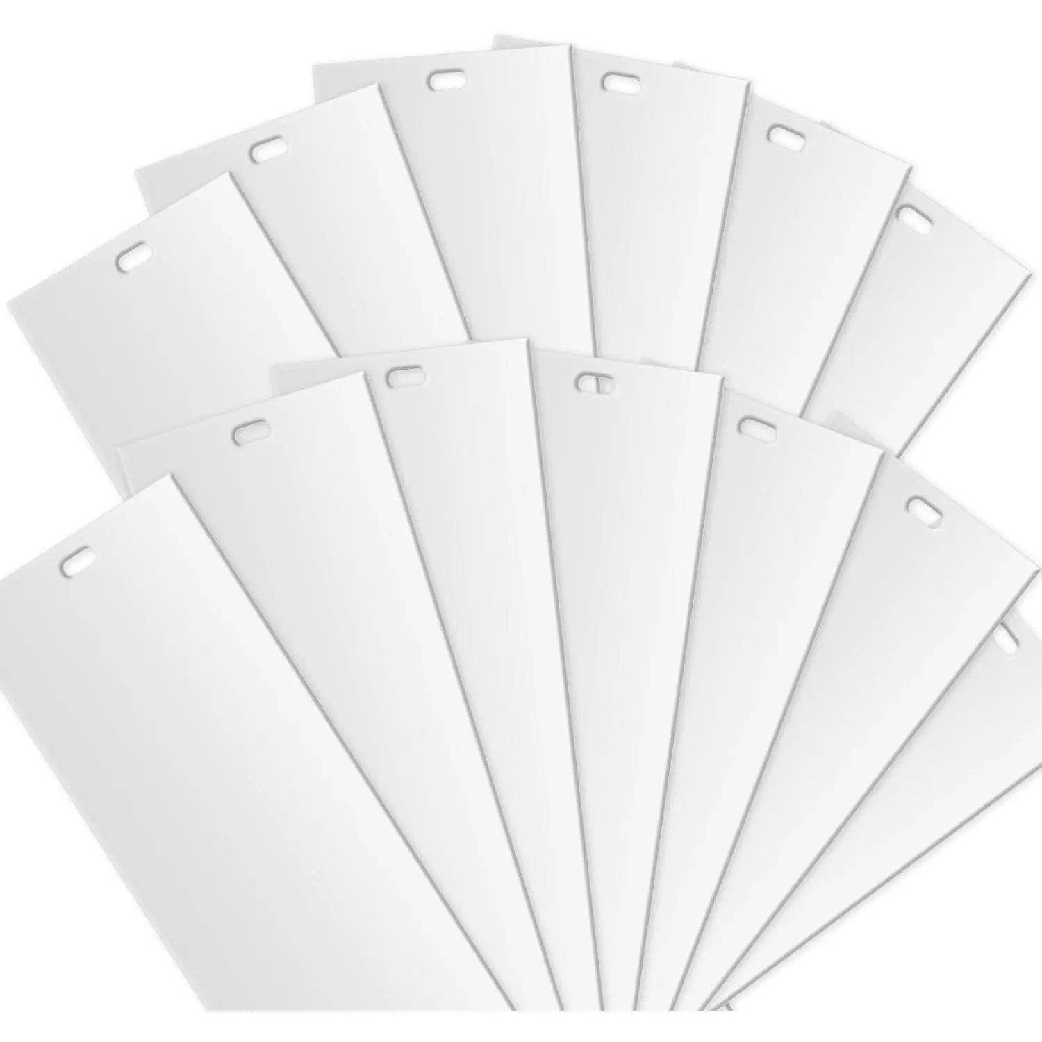 20 Pack PVC Vertical Blind Slats, 82.5" (210cm) Universal Replacement Parts, Non-Toxic & Heat Insulated for Living Room Windows, Patio, Flame Resistant, Durable, Odorless, 20 Pieces, Vertical Slat, 8.9Cm