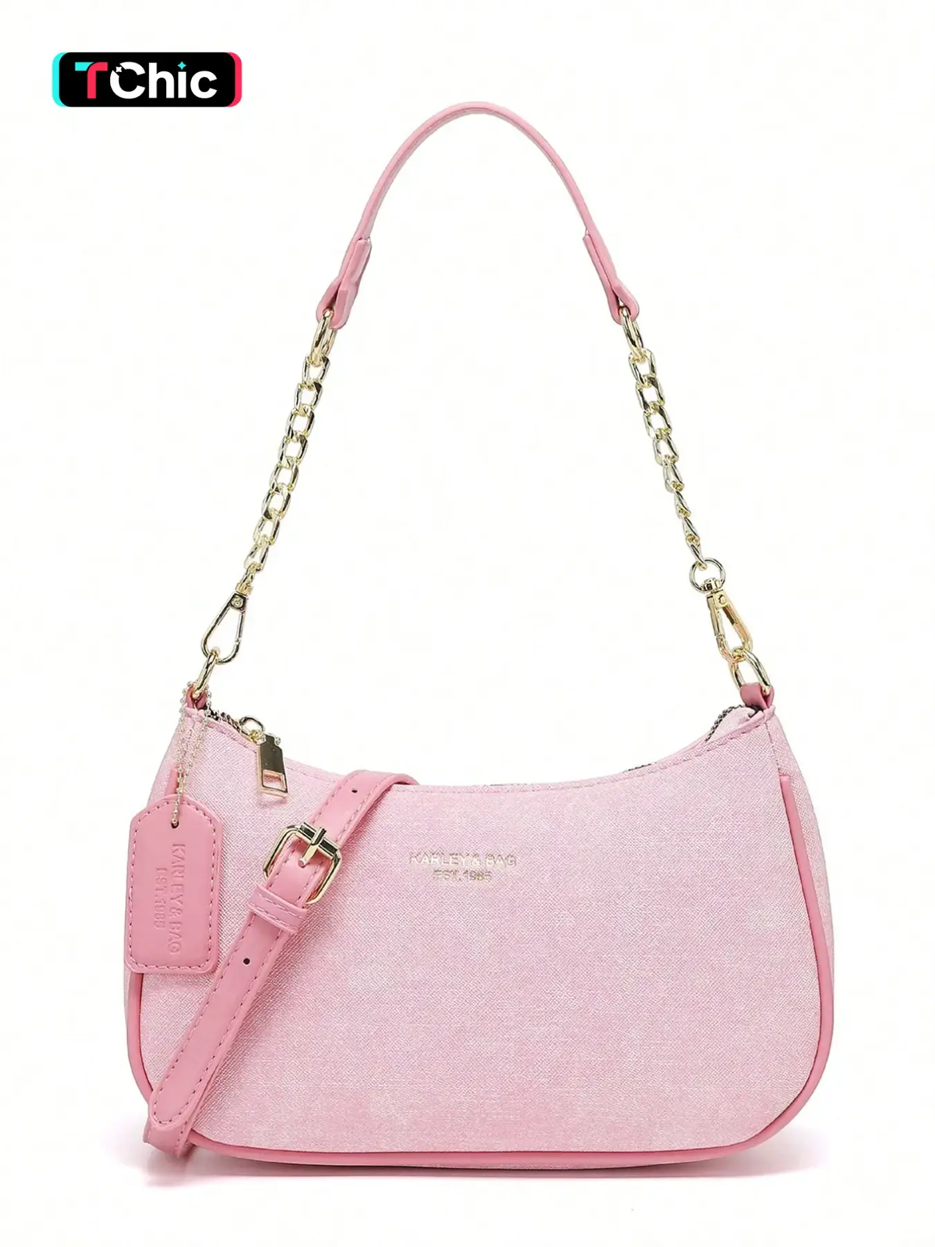 Classic Women's Crescent Moon Shoulder Bag, Fashion Crossbody Bag, Elegant Commuter Bag, Lightweight Large Capacity, PU Leather, Y2K Style, Fashionable Crossbody Bag