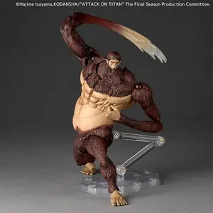 Revoltech AMAZING YAMAGUCHI Beast Titan Figure - Kaiyodo Movable Figurines, Attack on Titan Anime Action Figures, Collectible Model Toys for Anime Fans