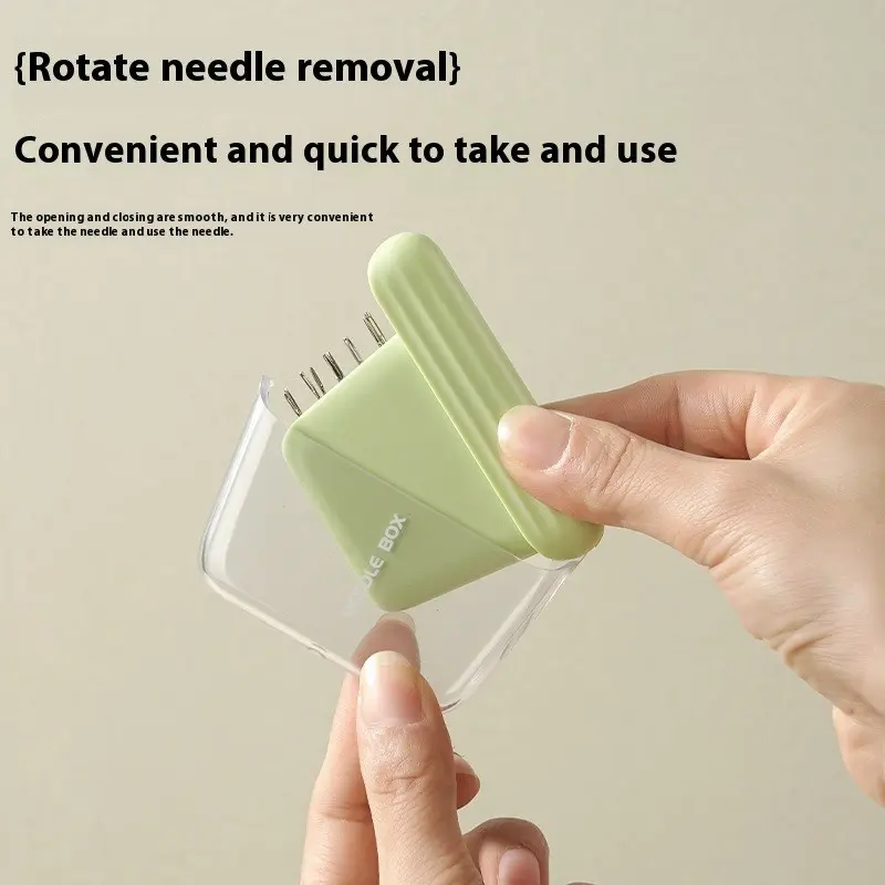 Fashionable Magnetic Sewing Needle Box, High-End Home Repair Tool Set, Thread Spool and Sewing Thread Organizer, Random Color