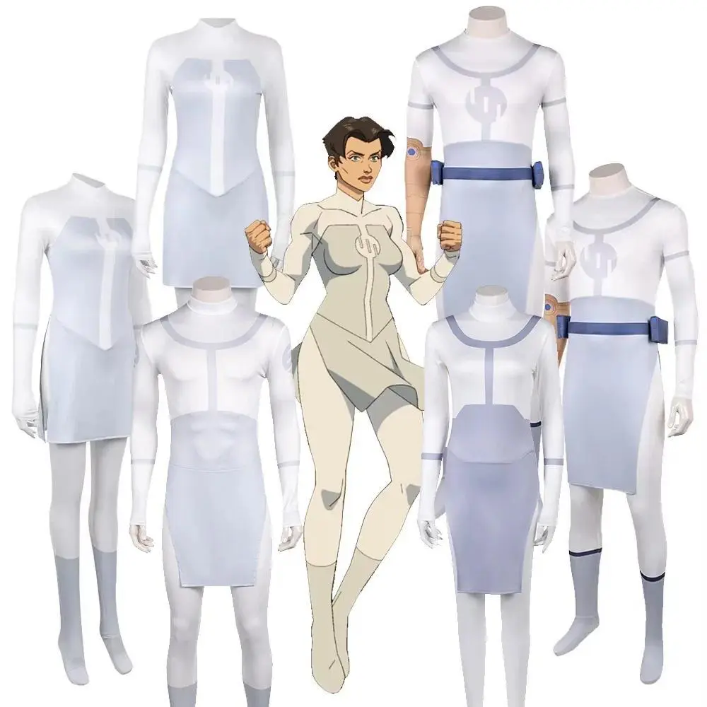 Viltrumite Conquest Cosplay Costume, Anissa & Mark Grayson Invincible Fighting Jumpsuit for Adult Men-Women, Halloween Carnival Disguise Clothes, Costume A