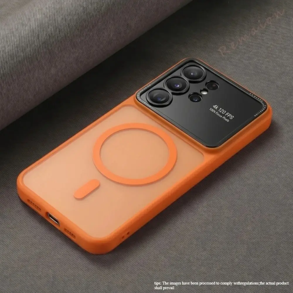 Magnetic Luxury Phone Case TPU Smartphone Casing for Samsung Galaxy S26 S24 S25 Ultra S26Ultra Magsafe Official Matte Len Camera Protector Cover