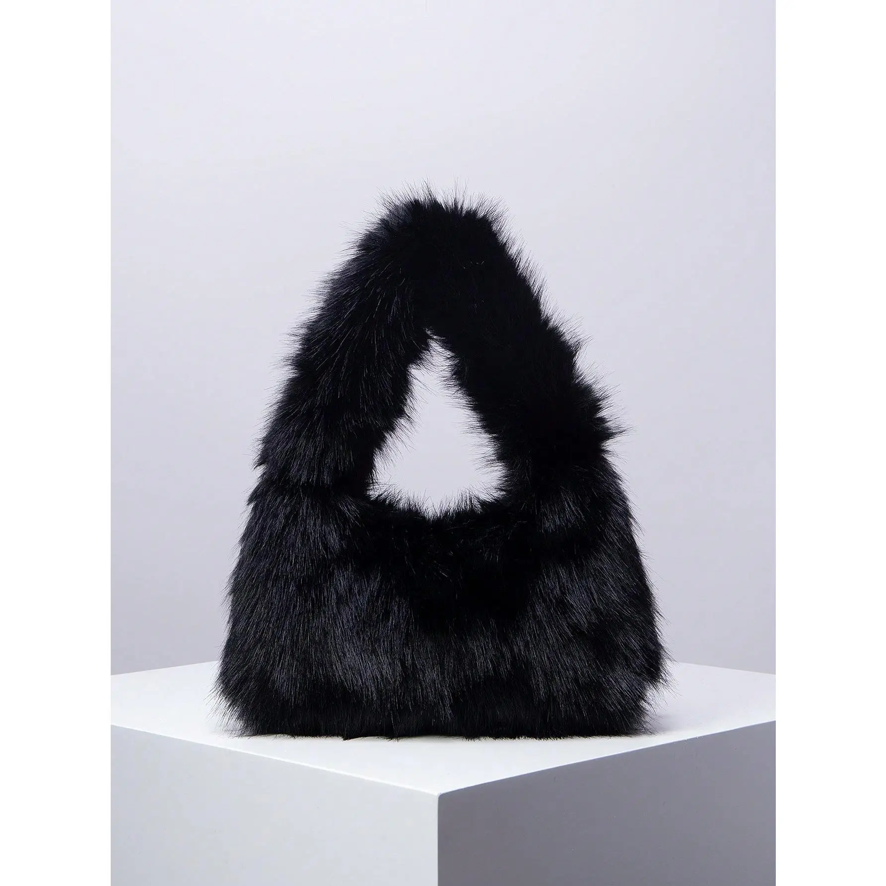Fluffy Soft Candy Color Handbag, Y2K Style Faux Fur Handbag, Women's Party Bag, Suitable For Matching Women's Party Dresses, Winter Fur Wallet, Suitable For Commuting, Gatherings