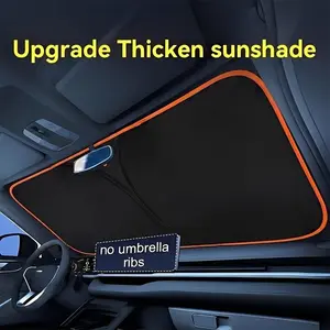 2026 new portable heat-insulating sun visor, upgraded and thickened Front Window Sun Shade For Car, effectively blocking sunlight, easy to install, practical for summer car interior, suitable for travel and camping, suitable for cars, SUVs and trucks