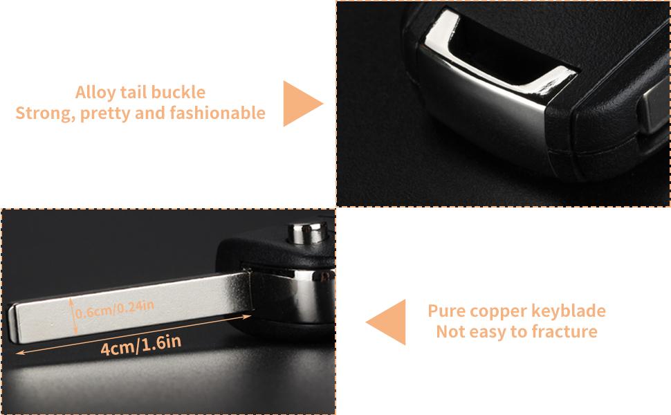 4 Button Key Fob Keyless Entry Remote Shell Case Replacement for Chevy Cruze Equinox Camaro Impala Malibu Sonic Buick Regal Verano Encore Lacrosse GMC Terrain 2010 2011 2012 2013 2014 2015 2016-2021