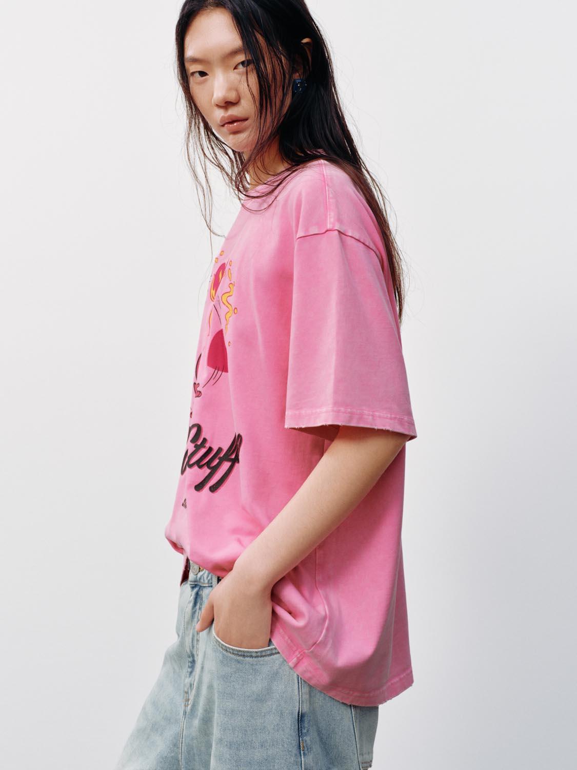 URBAN REVIVO 2026 Summer Women's Fun Graphic T-Shirt UYV460066